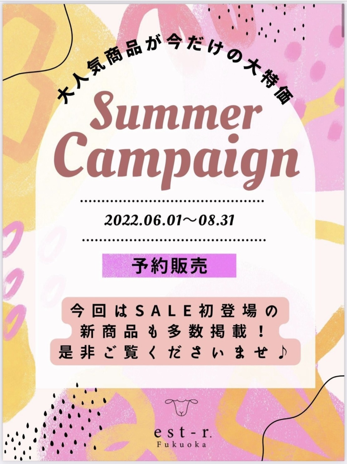 【お知らせ】サマーキャンペーン情報